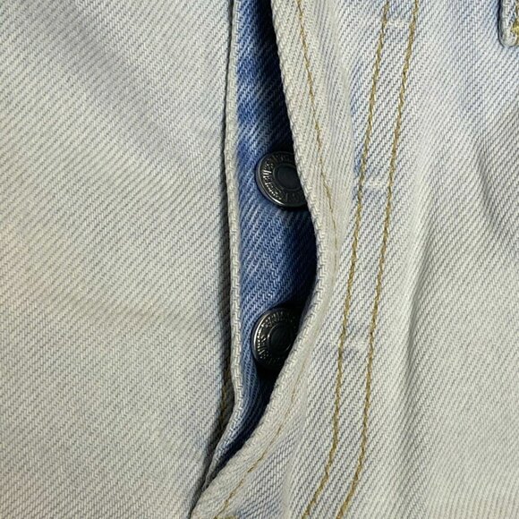 Levi’s Light Wash Cut Off Jean Shorts 27 Button Fly Booty Distressed High Waist - Picture 4 of 4